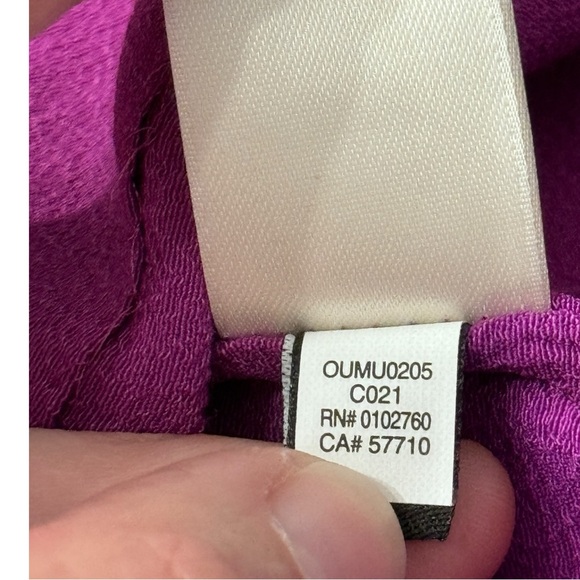 Kate Spade Katia Magenta Crepe Dress Sleeveless Midi Orange Tie Women’s Size S - Picture 9 of 9